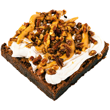 Peach Cobbler Factory Brownies