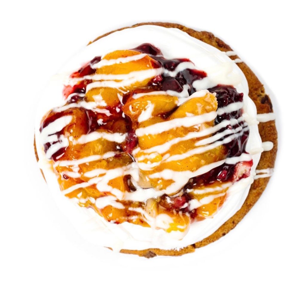 Big Blackberry Peach Cobbler Cookie