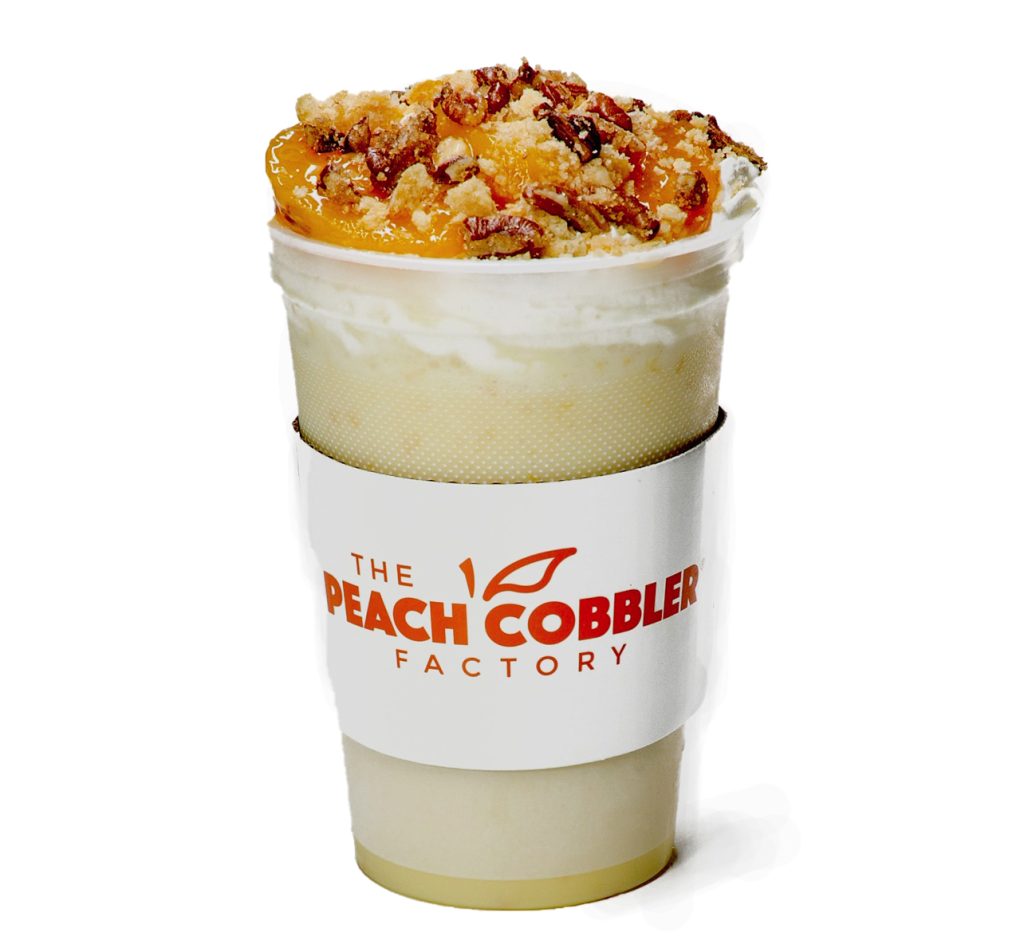 Cinnamon Praline Peach Cobbler Milkshake