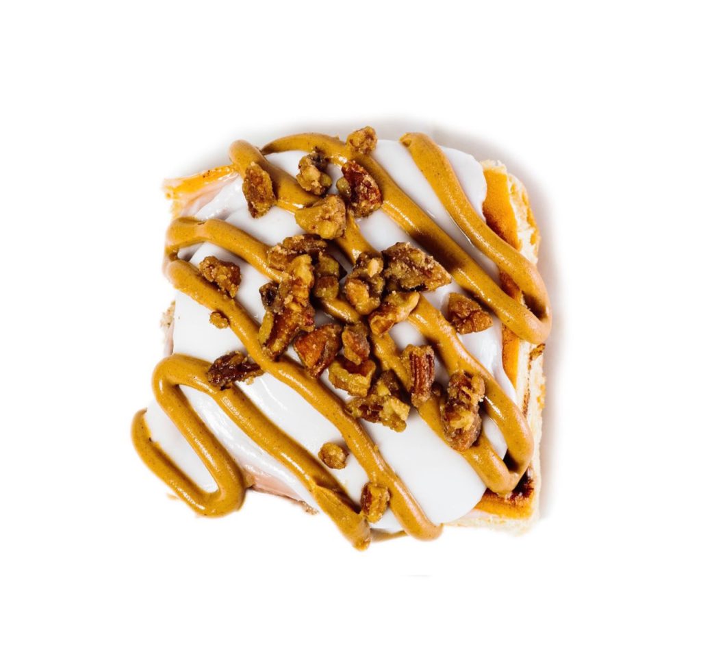 Peanut Butter Praline Cinnamon Roll