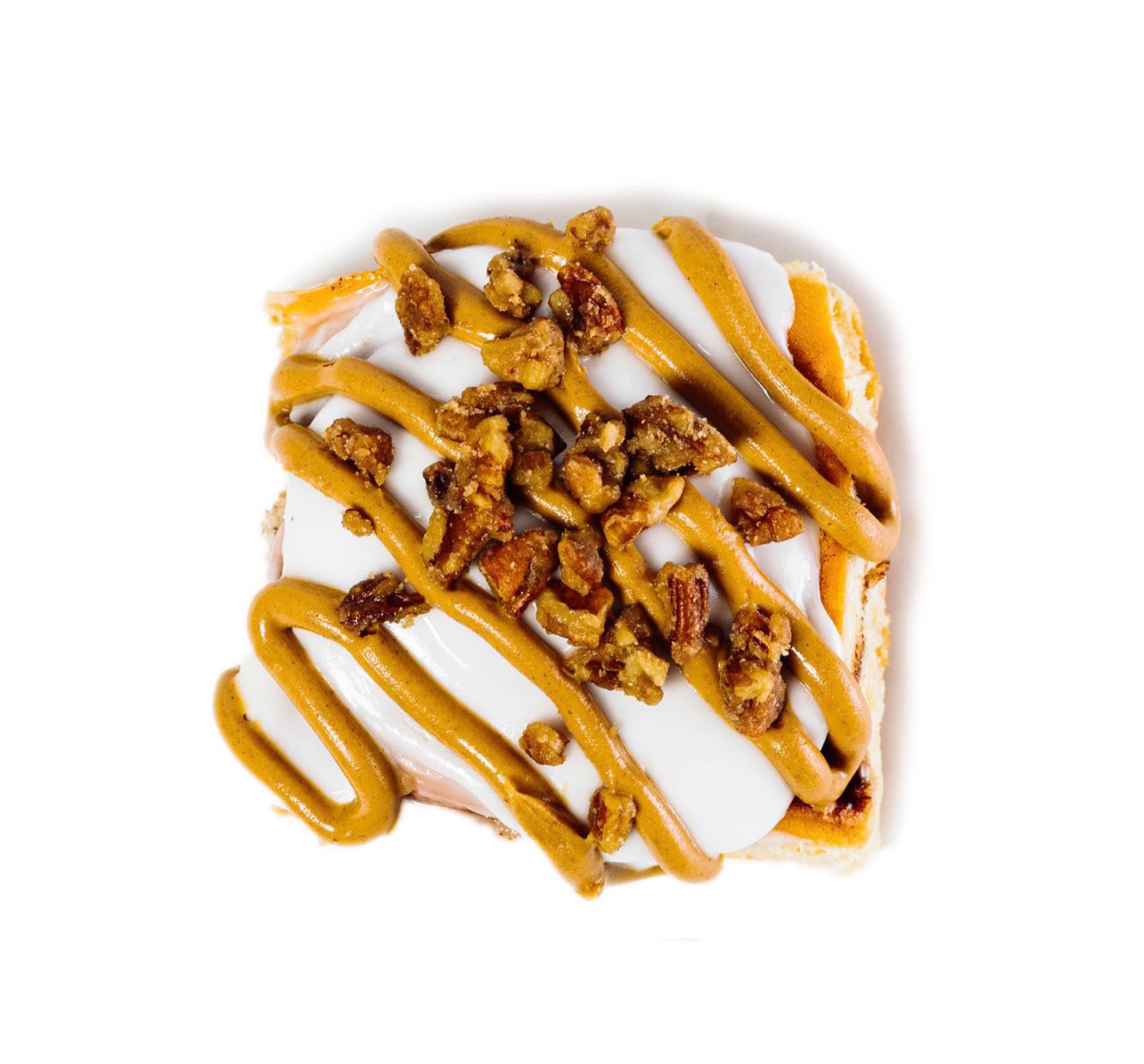 Peanut Butter Praline Cinnamon Roll