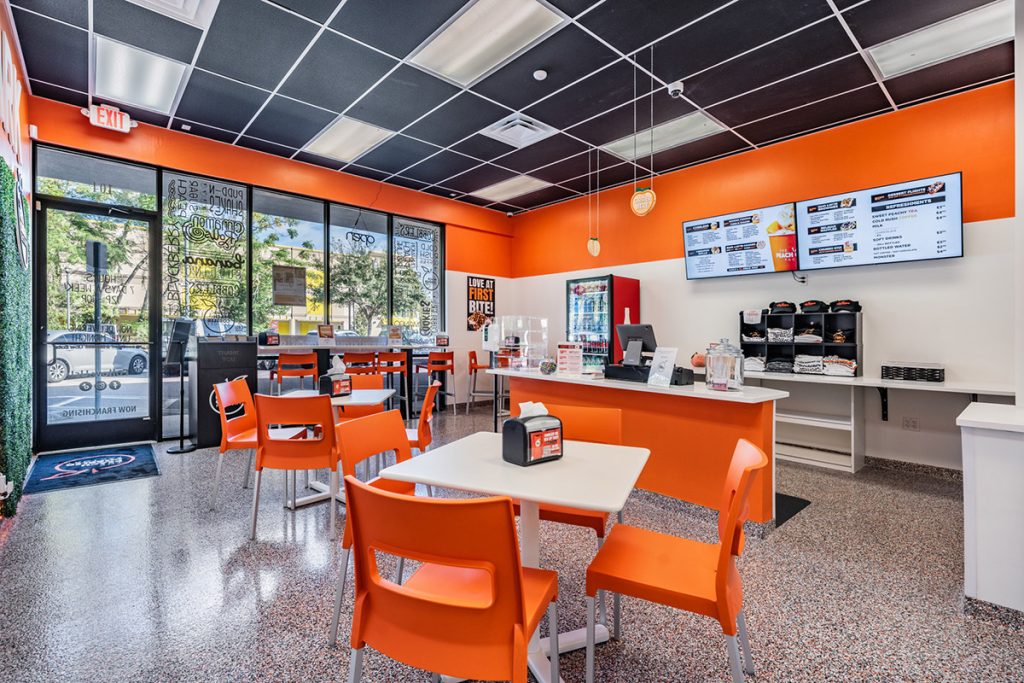 The Peach Cobbler Factory Franchise Location Interior